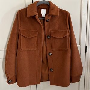 H&M burnt orange coat